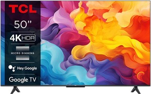 TCL LED TV 50V6B, 4K Ultra HD, Google Smart TV, Micro Dimming, Game Master 2.0, Dolby Audio, HDMI 2.1, HDR10 **MODEL 2024**