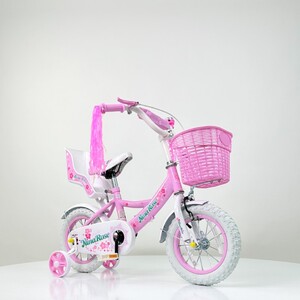 Bicikl Nina rose 722-12 sa pomoćnim točkovima - Roza