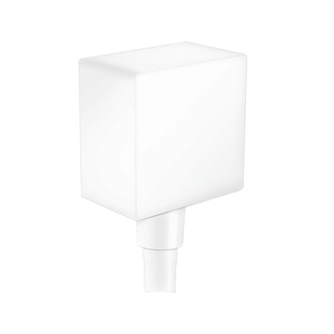 Hansgrohe FixFit Square Matt White priključak za crevo ručnog tuša sa nepovratnim ventilom 26455700