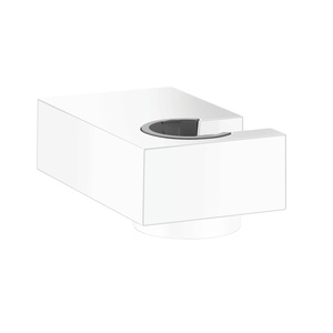 Hansgrohe Porter E Matt White držač ručnog tuša četvrtasti metalni za creva sa kupastim navojem 28387700