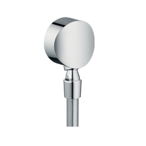 Hansgrohe FixFit Round Chrome priključak za crevo ručnog tuša sa nepovratnim ventilom i zglobnim priključkom 27506000