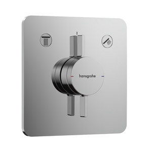 Hansgrohe DuoTurn Q Chrome mešač sa prebacivačem sa 2 funkcije četvrtasti 75414000