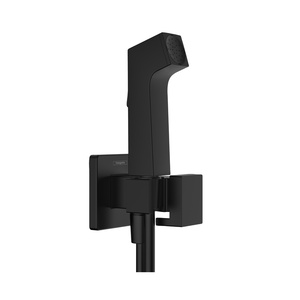 Hansgrohe E EcoSmart+ Matt Black higijenski tuš set: ručni tuš sa aktivatorom mlaza za hladnu vodu, Isiflex\'B 1250 crevo za tuš i držač za ručni tuš 29231670