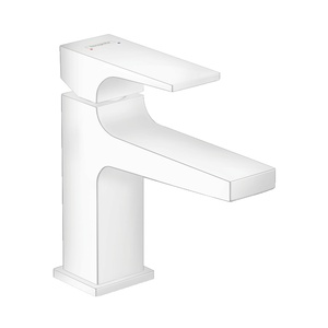 Hansgrohe Metropol 100 Matt White Air Power EcoSmart baterija (slavina) za umivaonik sa odlivnim ventilom sifona push-open metalnim 32500700