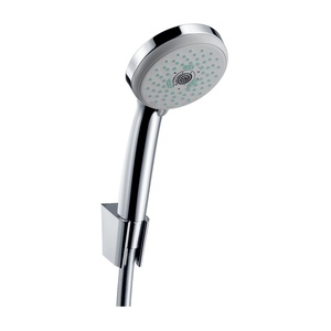 Hansgrohe Croma 100 Chrome tuš set: ručni tuš sa 3 mlaza, držač za ručni tuš, Isiflex 1600 crevo za ručni tuš 27595000