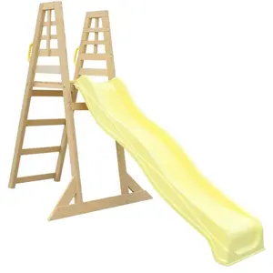 KINDER HOME Dečija drvena penjalica sa toboganom C440