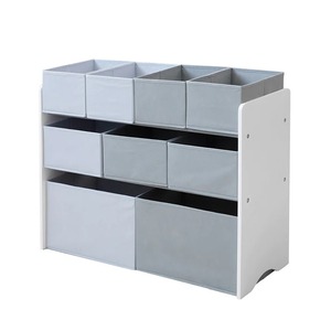KINDER HOME Organizator za igračke belo-sivi JVTR-3090-1