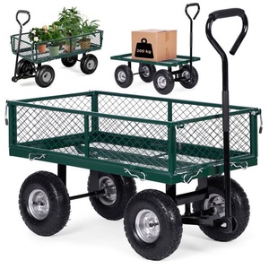 Multi Garden Transportna kolica za baštu 200 kg sa bočnim panelima koji se otvaraju, točkovi na naduvavanje 1017