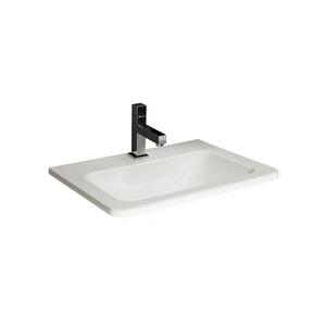 Jika Cubito Pure White umivaonik (lavabo) 550x410x20 ugradni sa rupom za bateriju i sa prelivom 8.1742.2.000.104.1