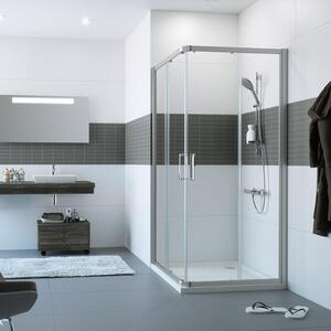 Huppe Classics 2 Chrome tuš kabina 90x90 četvrtasta visine 2000mm sa providnim Anti-Plaque staklom C20107.069.322