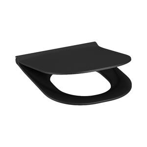 Jika Mio Slim SoftClose Black Matt daska za WC šolju sporo spuštajuća i lako skidajuća sa šarkama od nerđajućeg čelika 8.9171.6.716.063.1