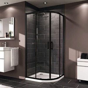 Huppe X1 Black polukružna tuš kabina 90 cm visina 200 cm HUP140619023322