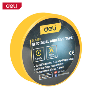 DELI PVC izolir traka žuta 18mm x 10m EDL5263