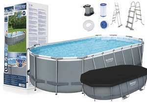 BESTWAY Bazen za dvorište Bestway Power Steel Ovalni 549x274x122cm  sa opremom