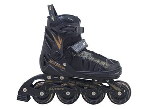 Roler pw132b crno zlatna alu m(35-38) abec5 pu točkići