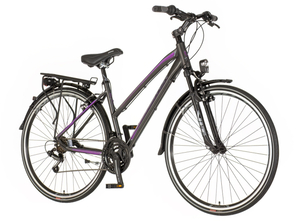 Bicikl visitor terra lady 28" crno ljubičasti