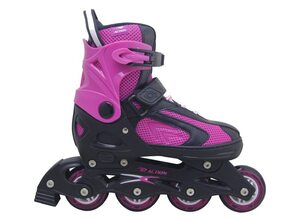 Roler pw126b-10 crno roza m(37-40) pvc abec5 pu točkići