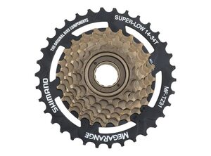Račna shimano 7 faz 14-34t mega range brown black amftz317434t