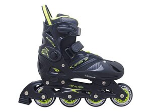 Roler pw126b-c crno siva s(33-36) pvc abec5 pu točkići