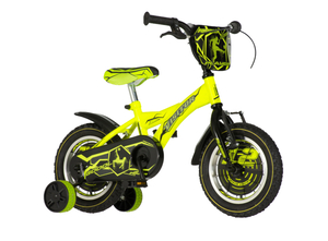 Bicikl visitor player 12" neon žuto crni