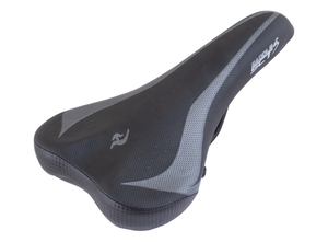 Sedlo mtb crno sivo carbon high end 270x155mm