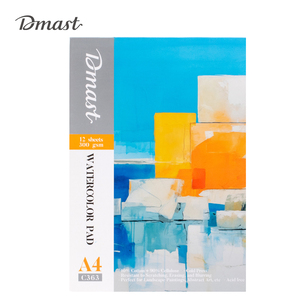 DELI BLOK ZA CRTANJE  VODENIM BOJAMA DMAST PEBEO A4, 12 LISTA 300g PAPIR EC363