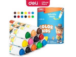 DELI GEL TEMPERA  U TUBI COLOR KIDS 1/12 EC224-12