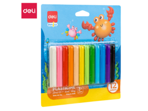 DELI PLASTELIN  160G - 12 BOJA EH712-12