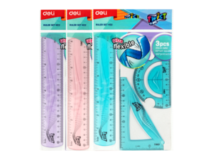 DELI GEOMETRIJSKI SET  1/3 20CM FLEKSIBILNI TWIST EH22