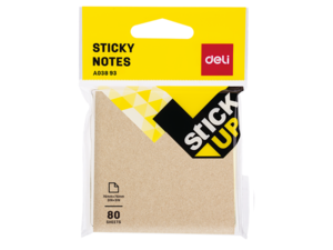 DELI STIKER BLOK  76x76 mm KRAFT 100 lista EA03893