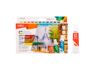 DELI AKRILNE BOJE  COLOR EMOTION 1/12 12ml EC12-12