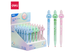 DELI ROLER GEL  DEČIJI MUSIC 0,5mm plavi ispis EG17-BL