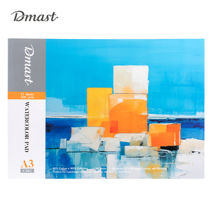 DELI BLOK ZA CRTANJE  VODENIM BOJAMA DMAST PEBEO A3, 12 LISTA 300g PAPIR EC362