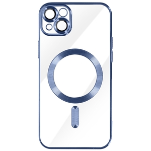 Magsafe iPhone 15, Blue Silikonska Maska