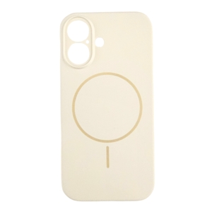 Magsafe Lux iPhone 16, Beige Silikonska Maska