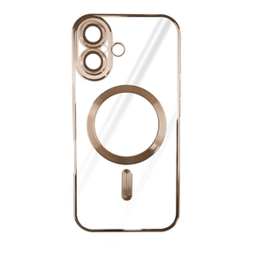 Magsafe iPhone 16, Gold Silikonska Maska
