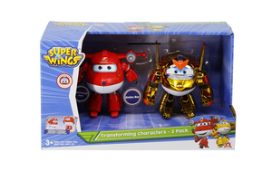Super Wings Transformacija 2pk Supernapajajući avion i Golden Boy