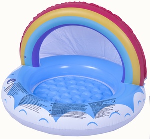 Jilong Bazen za bebe Rainbow sa nadstrešnicom 95x66cm