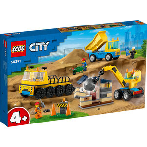 LEGO Građevinski kamioni i kran sa kuglom 60391
