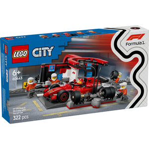 LEGO F1® pitstop i ekipa sa Ferrari formulom 60443
