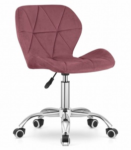 ModernHome Kancelarijska stolica Ferra sa točkićima dark pink Velvet 3803_1-AVOL-D21