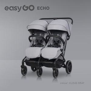 Eurocart easy go echo cloudy grey kolica za blizance W/EA/ECHO/CG
