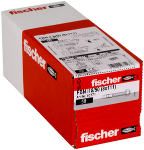 Fischer Ankeri čelični za fiksiranje u bočnoj zoni i podu FBN II 8/50 (8X110) 50 kom