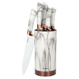 KLAUSBERG KB7800 KUHINJSKI SET NOŽEVA SA POSTOLJEM BELI MERMER 6