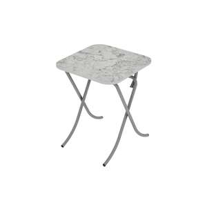 Alesta AL10032BM sto višenamenski sklopivi tekstura beli mermer 60X60CM