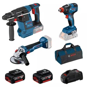 BOSCH professional bušaći čekić GBH 18V-26 + udarni odvrtač GDX 18V-200 + brusilica GWS 18V-10 + 2xAKU - sa baterijom i punjačem