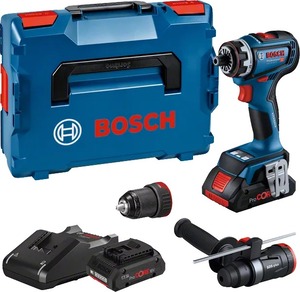 BOSCH Professional akumulatorska bušilica-odvrtač GSR 18V-90 FC, 2x4.0Ah ProCore akumulator, punjač GAL 18V-40, GFA 18-M, GFA 18-H, L-Boxx kofer