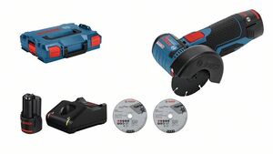BOSCH Professional akumulatorska ugaona brusilica GWS 12V-76 + 2 x GBA 12V 3,0 Ah