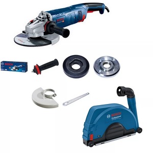 BOSCH Professional ugaona brusilica GWS 24-230 JZ + Aspirator GDE 230 FC-S