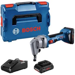 BOSCH Professional akumulatorski sekač limova GNA 18V-16 E, 2x4.0Ah ProCORE18V akumulator, punjač GAL 18V-40, L Boxx kofer